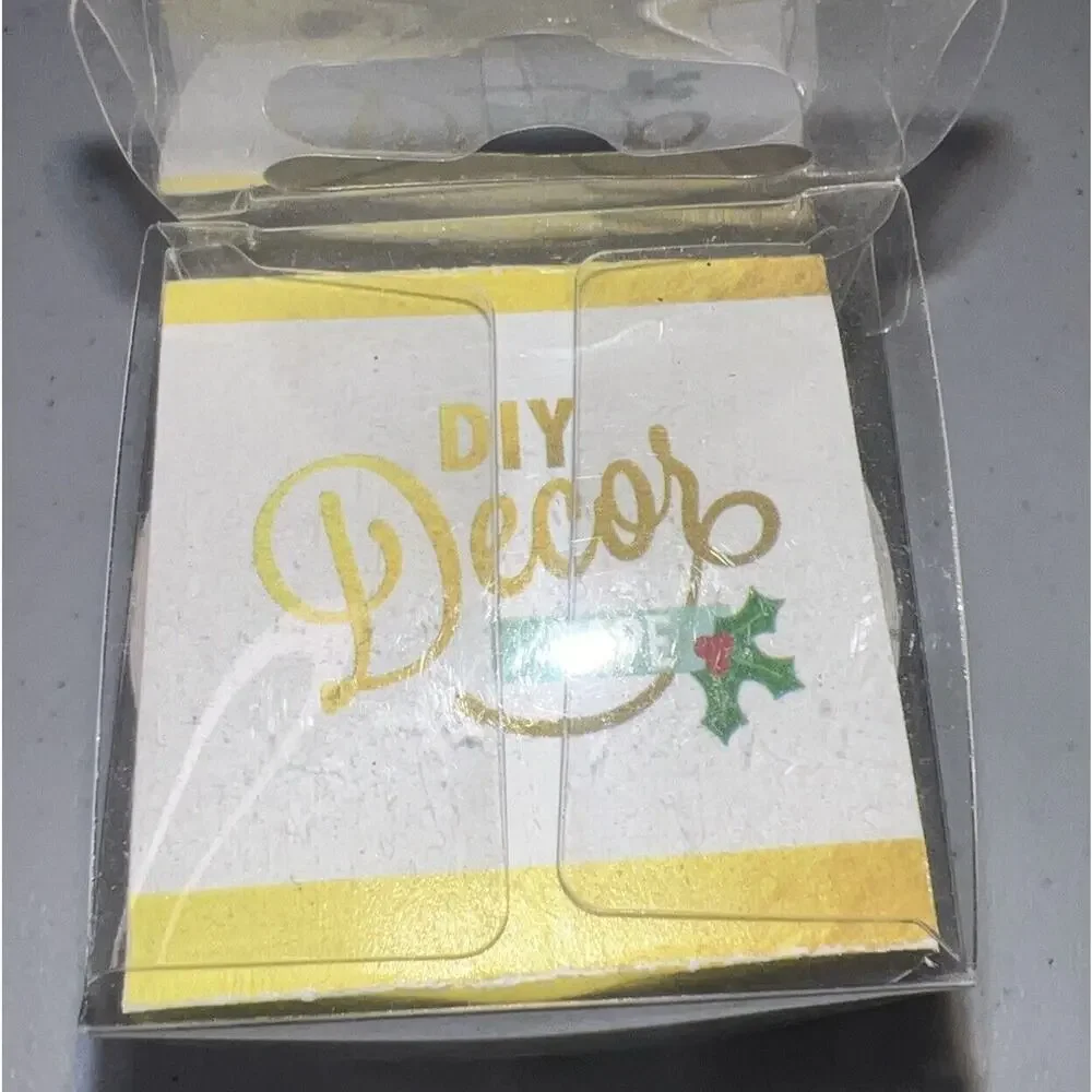 NIB Hazel & Ruby Decor Tape 4”x10’, Gold Polka Dot. On White For Crafts Design.‎